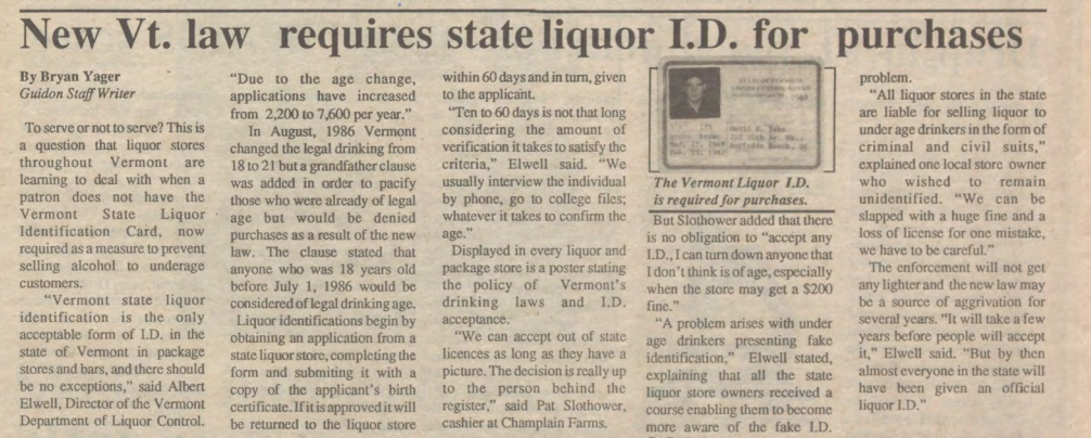 Liquor Card